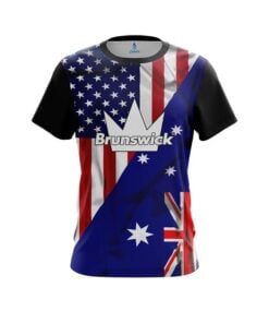 Brunswick USA Australia Flag Bowling Jersey