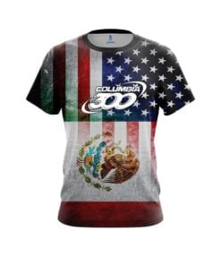 Columbia 300 USA Mexico Flag CoolWick Bowling Jersey