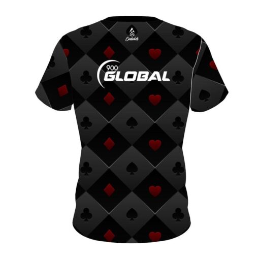 900 Global Deck of Cards CoolWick Bowling Jersey - Image 2