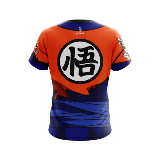 Anthony Caso Goku Saiyan Armor CoolWick Bowling Jersey - Image 2