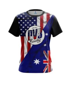 DV8  USA Australia Flag Bowling Jersey