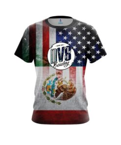 DV8 USA Mexico Flag CoolWick Bowling Jersey