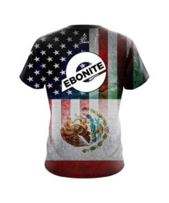 Alternative view of Ebonite USA Mexico Flag CoolWick Bowling Jersey