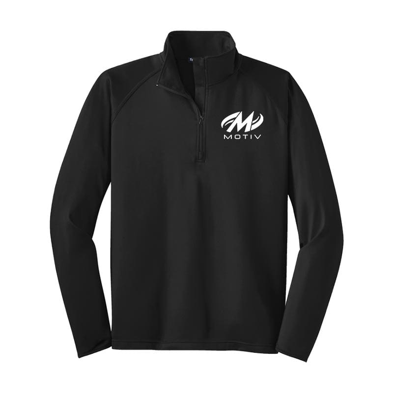 Motiv Jet Black Sport Tek Tall Sport Wick Stretch 1/2 Zip Pullover