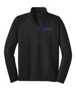 Radical Jet Black Sport Tek Tall Sport Wick Stretch 1/2 Zip Pullover