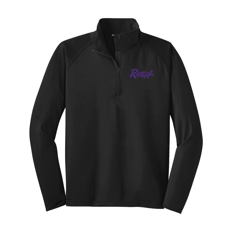 Radical Jet Black Sport Tek Tall Sport Wick Stretch 1/2 Zip Pullover