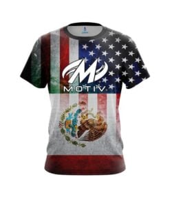 Motiv USA Mexico Flag CoolWick Bowling Jersey