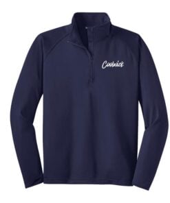 Coolwick Signature Logo Navy Sport Tek Tall Sport Wick Stretch 1/2 Zip Pullover