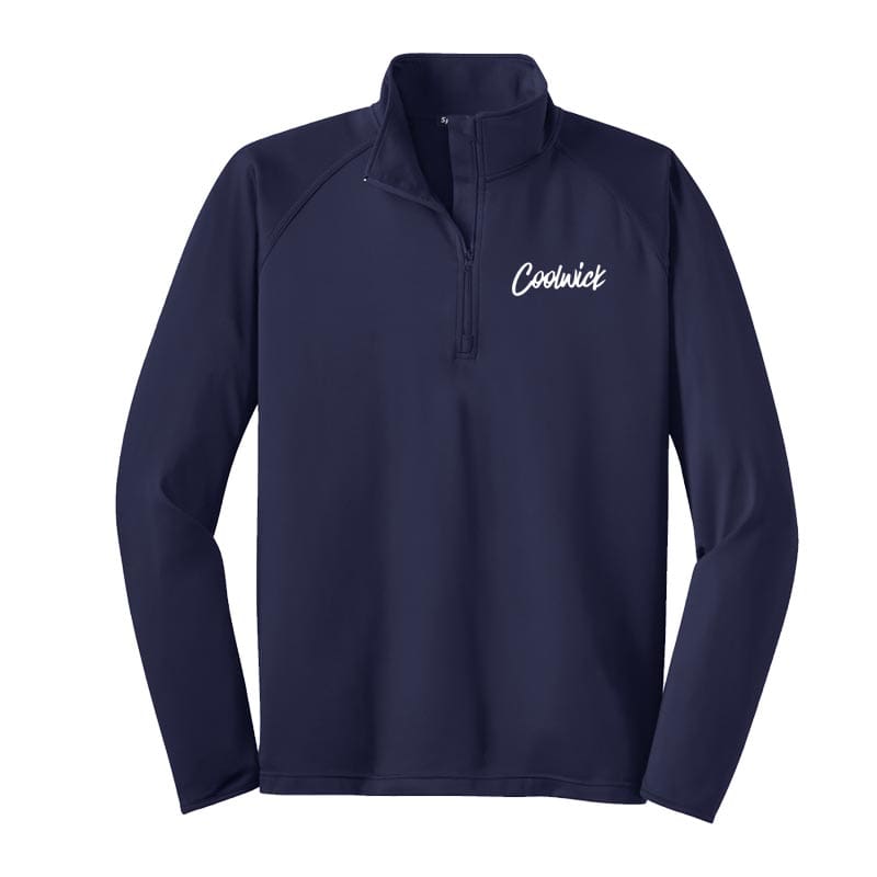 Coolwick Signature Logo Navy Sport Tek Tall Sport Wick Stretch 1/2 Zip Pullover