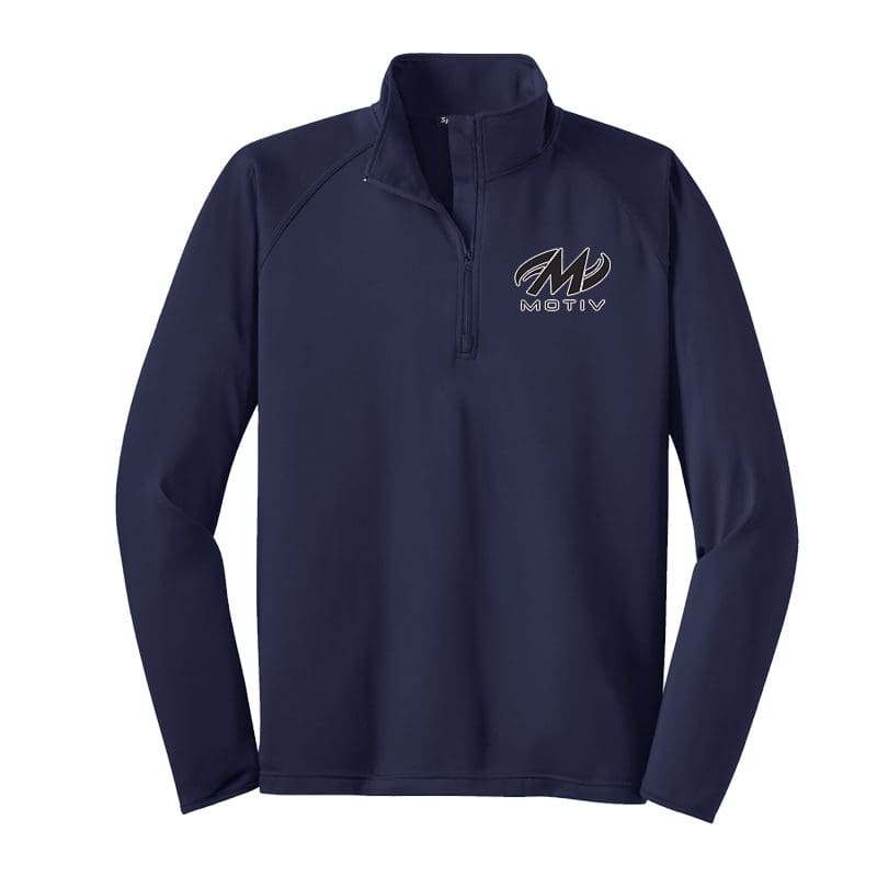 Motiv Navy Sport Tek Tall Sport Wick Stretch 1/2 Zip Pullover