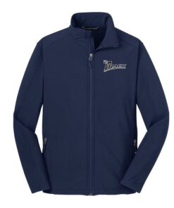 Track Mens Navy Tall Core Soft Shell Jacket