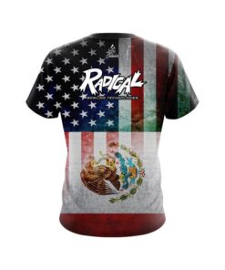 Alternative view of Radical USA Mexico Flag CoolWick Bowling Jersey