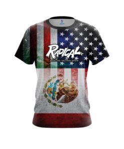 Radical USA Mexico Flag CoolWick Bowling Jersey