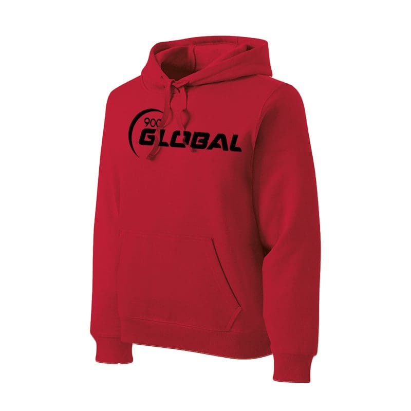 900 Global Mens Tall Red Sport Tek Contender Hoodie
