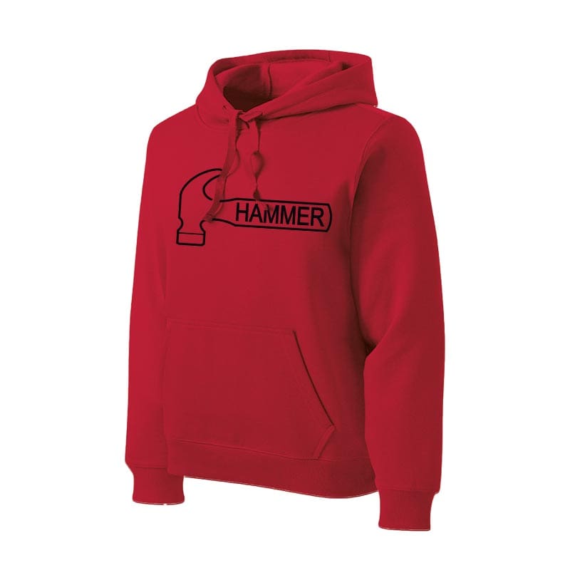 Hammer Mens Tall Red Sport Tek Contender Hoodie