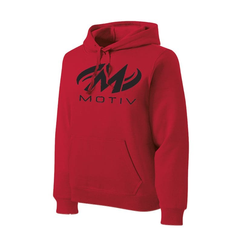Motiv Mens Tall Red Sport Tek Contender Hoodie