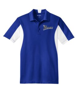 Track Mens Tall White Royal Sport Tek Micro Polo