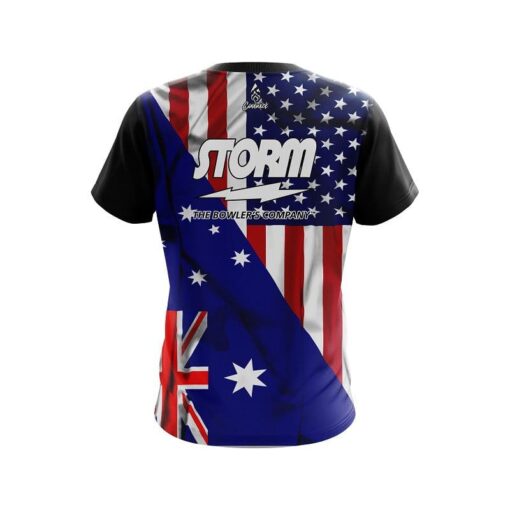 Storm  USA Australia Flag Bowling Jersey - Image 2