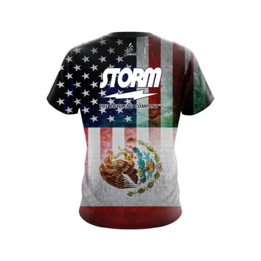 Storm USA Mexico Flag CoolWick Bowling Jersey - Image 2