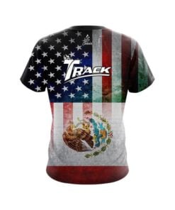 Alternative view of Track USA Mexico Flag CoolWick Bowling Jersey