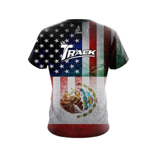 Track USA Mexico Flag CoolWick Bowling Jersey - Image 2