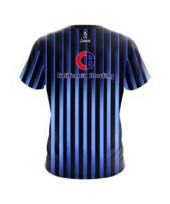 Alternative view of California Bowling Blue Stripes CoolWick Bowling Jersey