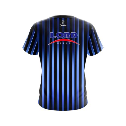 Lord Field Blue Stripes CoolWick Bowling Jersey - Image 2