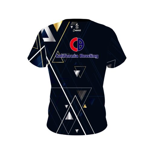 California Bowling Triangle Collage CoolWick Bowling Jersey - Image 2
