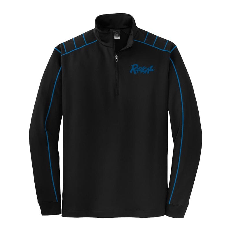 Radical Coolwick Nike Black Spark Blue Dri Fit 1/2-Zip Jacket