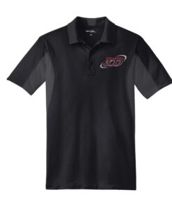 Columbia 300 Mens Tall Black Gray Sport Tek Micro Polo