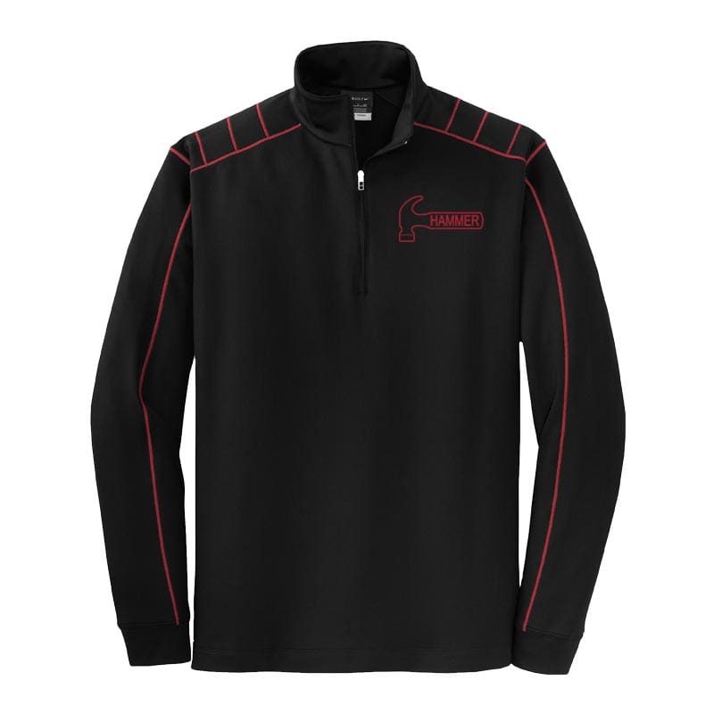 Hammer Coolwick Nike Black Varsity Red Dri Fit 1/2-Zip Jacket