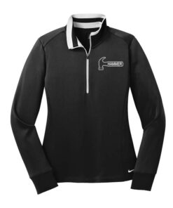 Hammer Black White Coolwick Nike Womens 1/2-Zip Pullover