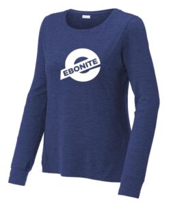 Ebonite True Royal Coolwick Sport-Tek Womens Exchange Long Sleeve Crew