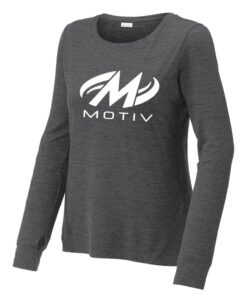 Motiv Graphite Coolwick Sport-Tek Womens Exchange Long Sleeve Crew