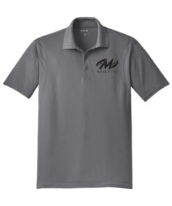 Motiv Men's Ripcord Performance Polo Bowling Shirt Sublimated Royal Blue Grey 