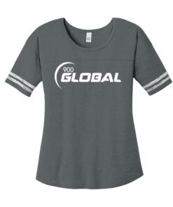 900 Global Charcoal Coolwick Womens Scorecard T Shirt Tee