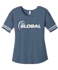 900 Global Navy Coolwick Womens Scorecard T Shirt Tee