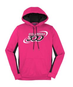 Columbia 300 Black Pink Coolwick Womens Fleece Colorblock Hoodie