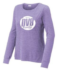 DV8 Hyacinth Coolwick Sport-Tek Womens Exchange Long Sleeve Crew