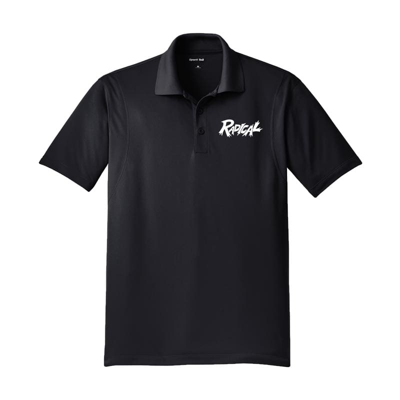 Radical Mens Tall Sport-Tek Black Polo Shirt