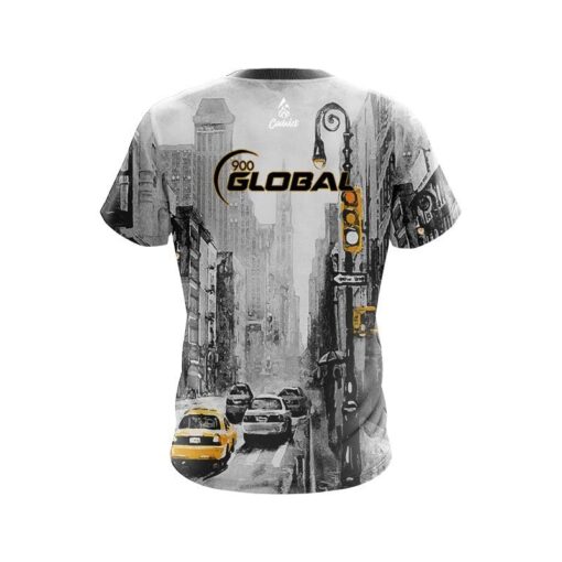 900 Global New York Taxi CoolWick Bowling Jersey - Image 2