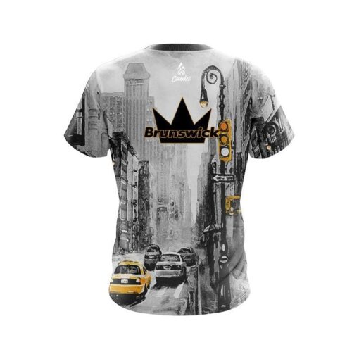 Brunswick New York Taxi CoolWick Bowling Jersey - Image 2