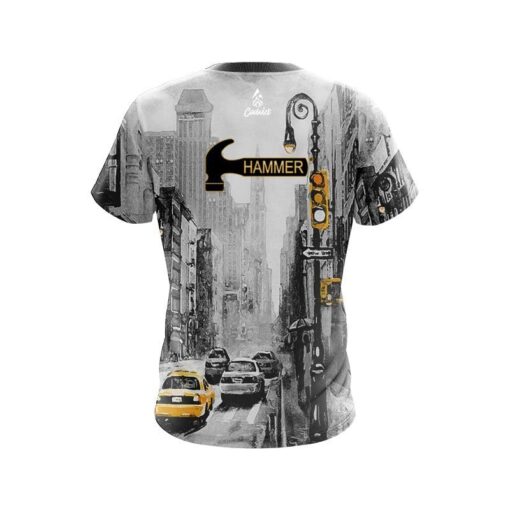 Hammer New York Taxi CoolWick Bowling Jersey - Image 2