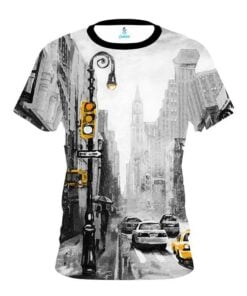 Plain New York Taxi CoolWick Bowling Jersey