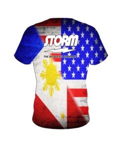 Alternative view of Storm USA Philippines Flag CoolWick Bowling Jersey