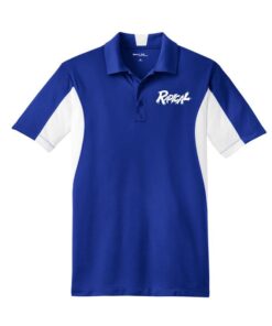 Radical Mens Tall White Royal Sport Tek Micro Polo