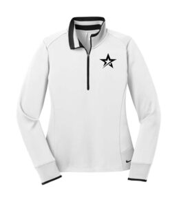 Roto Grip White Black Coolwick Nike Womens 1/2-Zip Pullover