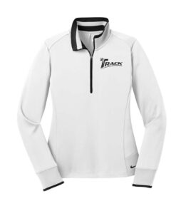Track White Black Coolwick Nike Womens 1/2-Zip Pullover