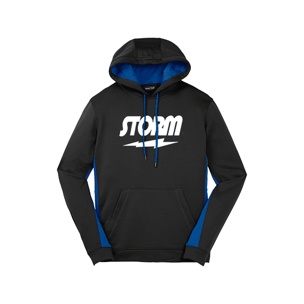 Storm Coolwick Mens Black Royal Fleece Colorblock Hoodie