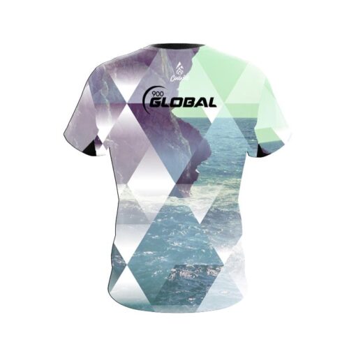 900 Global Geometric Ocean CoolWick Bowling Jersey - Image 2